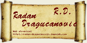 Radan Dragucanović vizit kartica